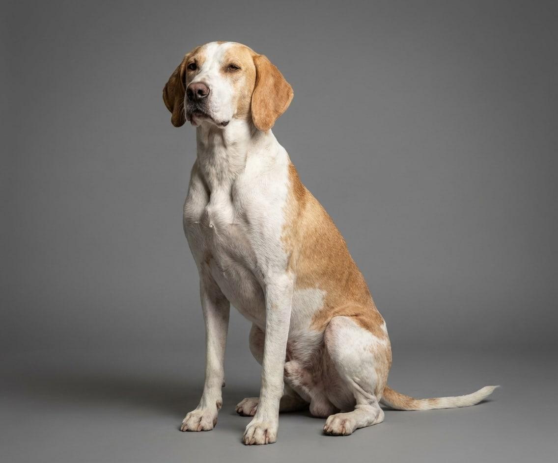 Chien Français Blanc et Orange